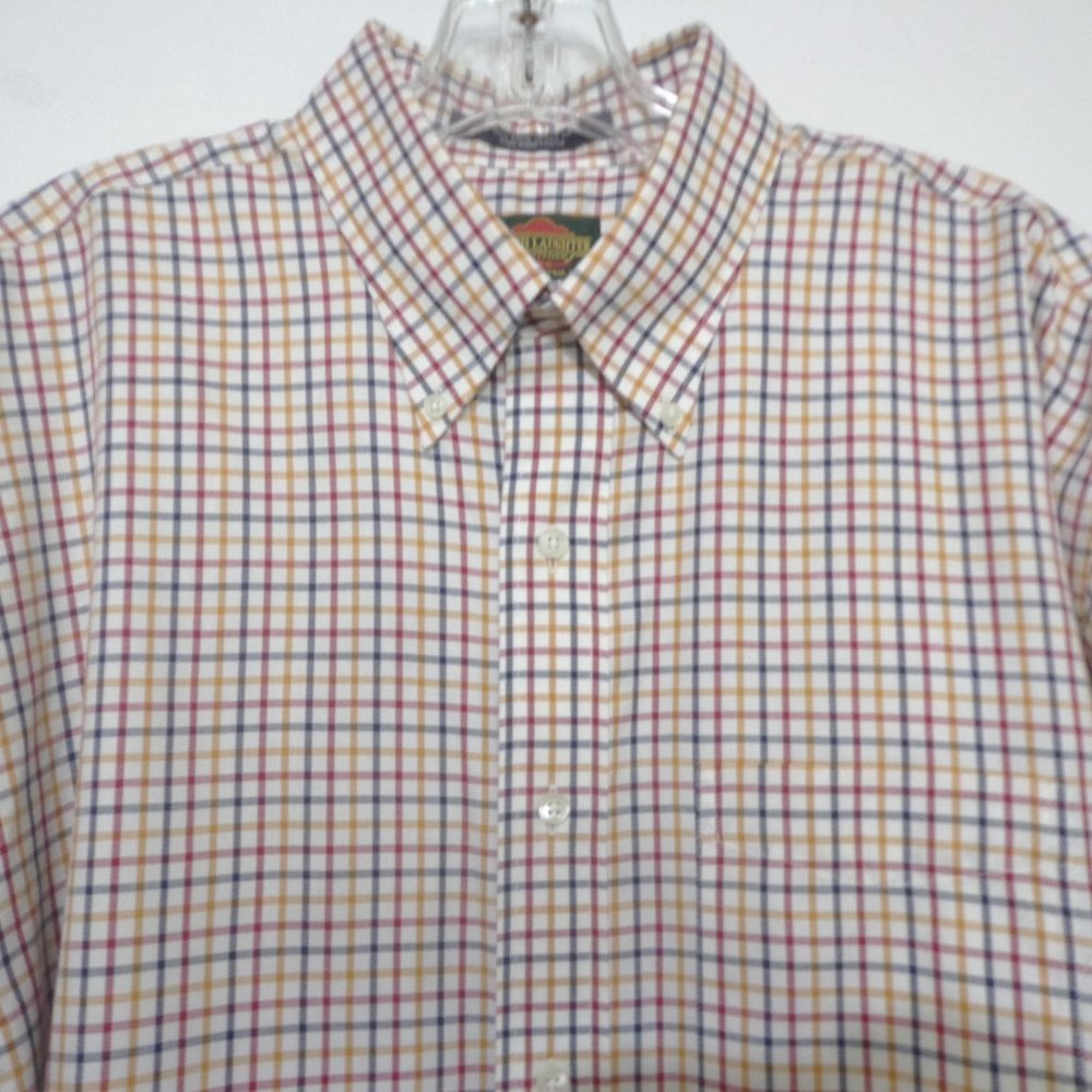 JOSEPH LAUGHTER CLOTHIER MULTI-COLOR PLAID SPORT SHIRT LARGE NWOT